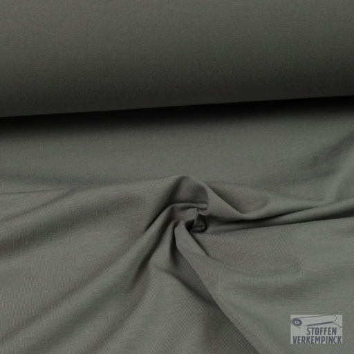 [184-0080-14] Jersey Katoen Midden Grijs