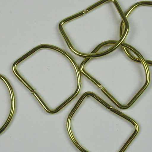 [287-43-40MM-GOUD] D-ring metaal 40mm Goud (per stuk)