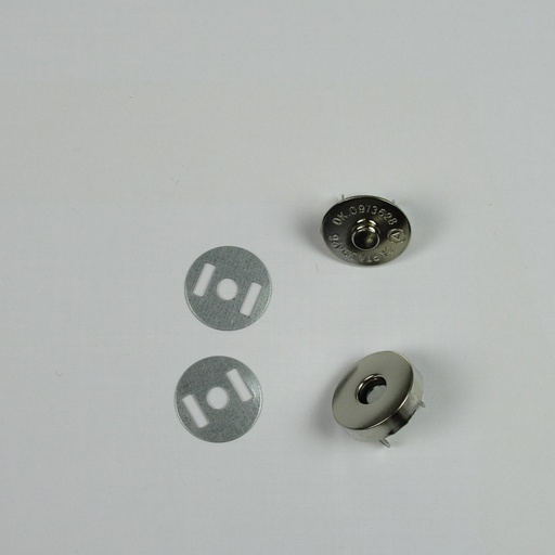 [287-JMK-NIKKEL] Magneetknoop 4-delig 18mm Nikkel (per stuk)