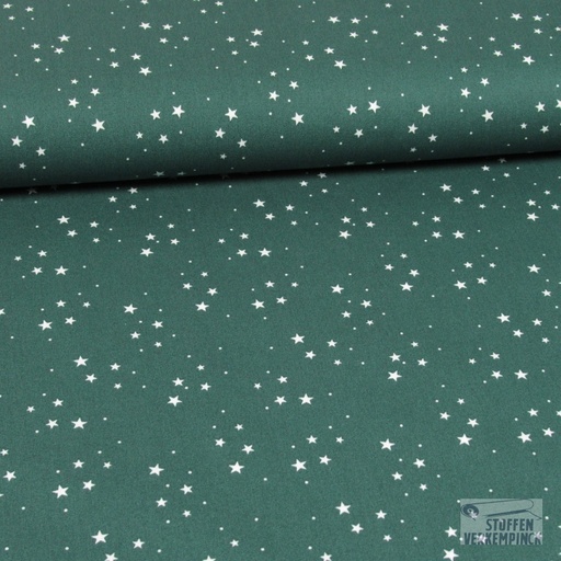 [QT-K15044-025] Katoen Kerst Stars Groen