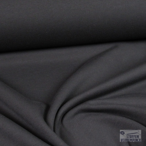 [QT-RS0202-690] French Terry Brushed Black