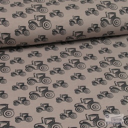 [ST-19660-33] Jersey Print Old Timer Taupe