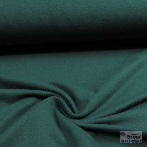 [KI-0874-200] French Terry Brushed Jolieno Donker Groen