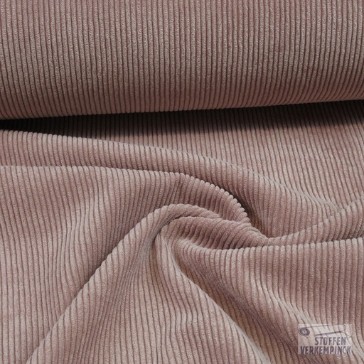 [KI-0960-092] Corduroy Stretch Soepel  Oud Rose