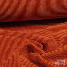 [096-0960-454] Corduroy Stretch Soepel  Donker Oranje