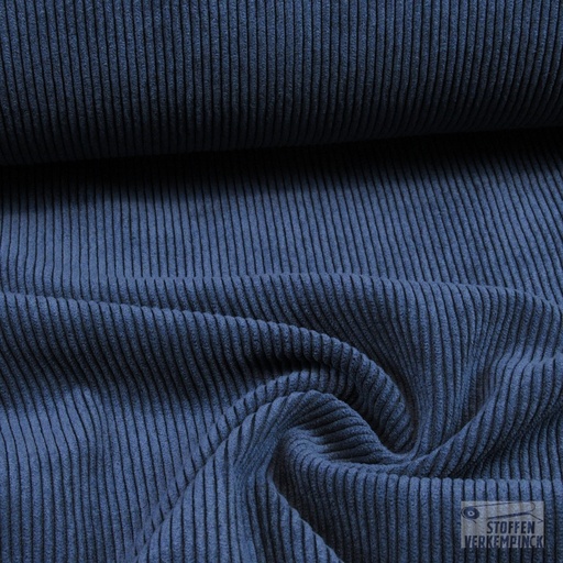 [KI-0960-600] Corduroy Stretch Soepel  Navy
