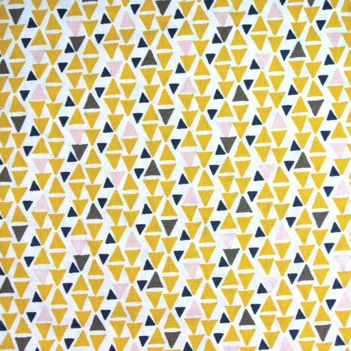 [321-29088] Katoen Print Modino Curry/Nuit 5B
