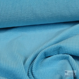 [KI-0779-660] Stretch Corduroy Licht Turquoise
