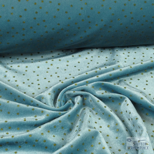[MAD-0001-01] Velours Glitter Dots Mint
