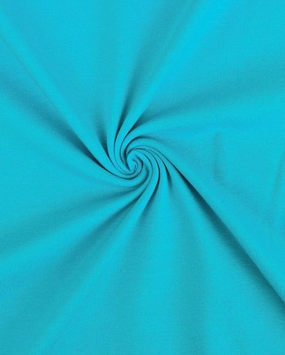 [206-8973-2004] Jersey Katoen Uni Turquoise