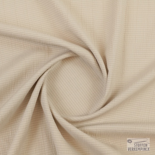 [ZA-4791-02-03] Crincle Stretch Bloezenstof Zand