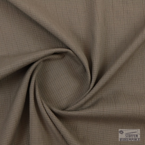 [ZA-4791-02-06] Crincle Stretch Bloezenstof Bruin