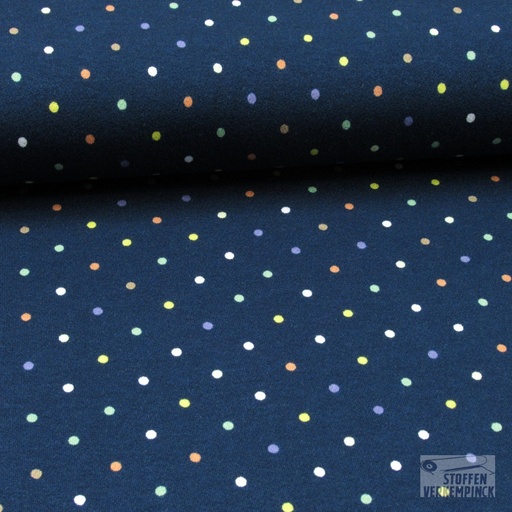 [no-19240-008] Visco Jersey Multi dots Navy