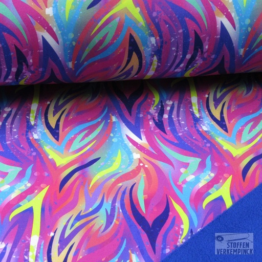 [no-19311-017] Softshell Digi Abstract Fuchsia