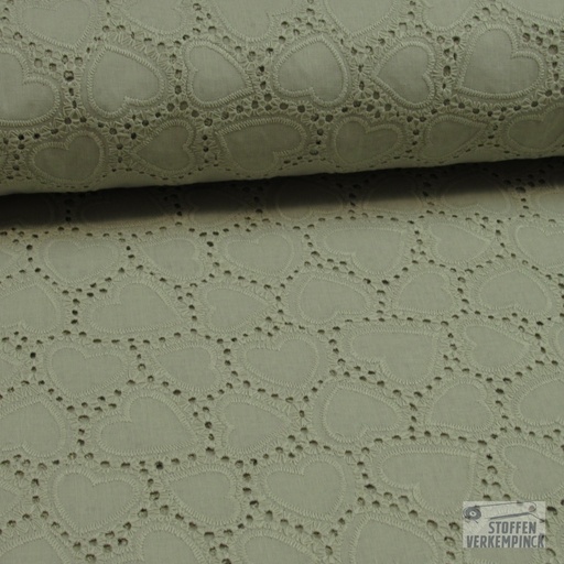 [QT-Q11507-520] Broderie Katoen Hartje Zand