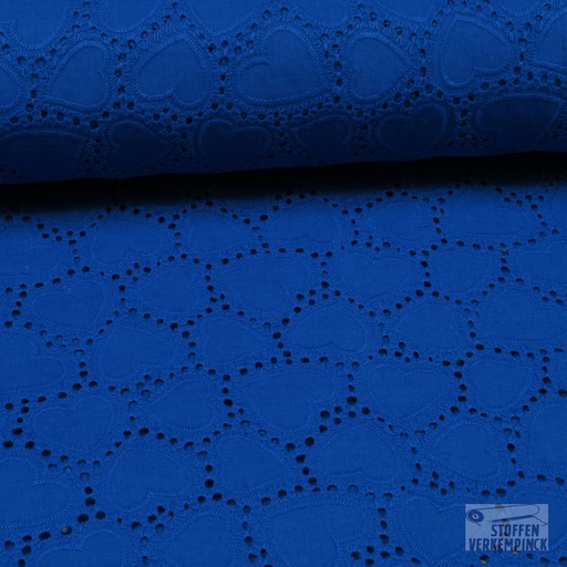 [QT-Q11507-970] Broderie Katoen Hartje Royal