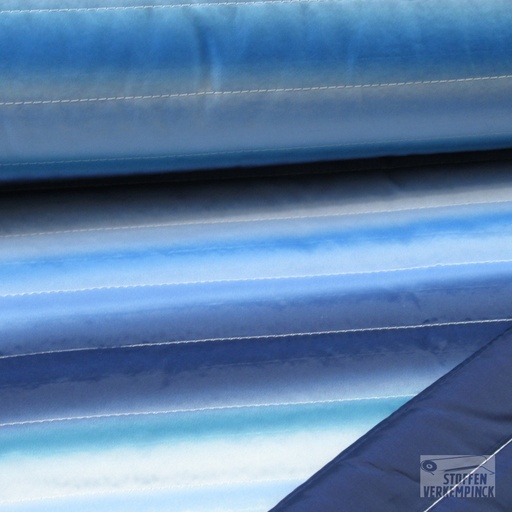 [HE-208643-0003] Matelassé Horizontale Streep Blauw