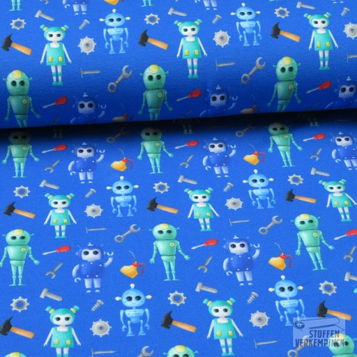 [ST-21206-09] Jersey Digi Robotjes Blauw