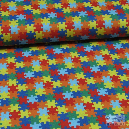 [NO-19764-015] Katoen Popeline Puzzel