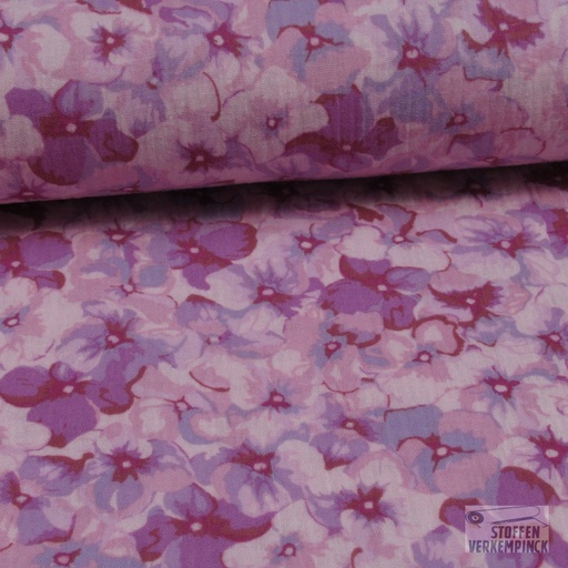 [MU-5258-1842] Double Gauze Digi. Hortensia Rose