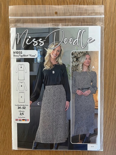 [OR-H1055] Premium Pattern H1055 Jurk/Top/Rok "Fiona" Grootformaat"