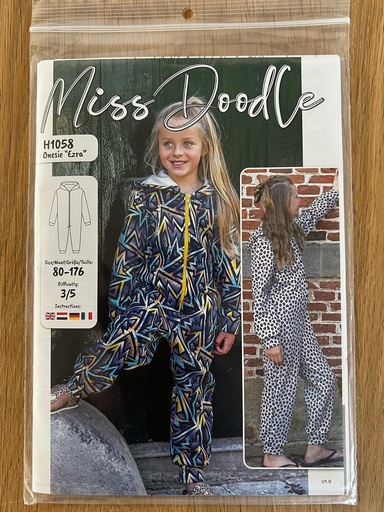 [OR-H1058] Premium Pattern H1058 Onesie "Ezra" Grootformaat