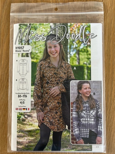 [OR-H1057] Premium Pattern H1057 Blouse "Amora" Grootformaat