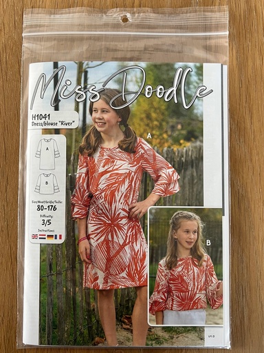 [OR-H1041] Premium Pattern H1041 Jurk/Blouse "River" Grootformaat