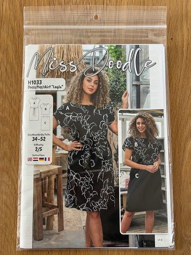 [OR-H1033] Premium Pattern H1033 Jurk/Top/Rok "Layla" Grootformaat