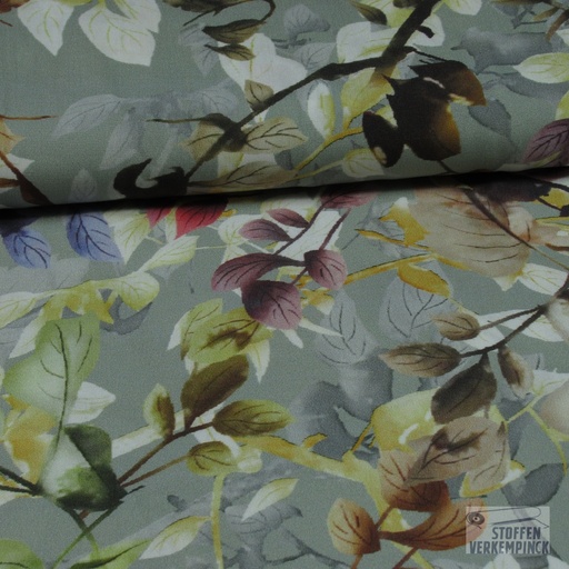 [VE-04278-002] Viscose digital Bladertakken Nile
