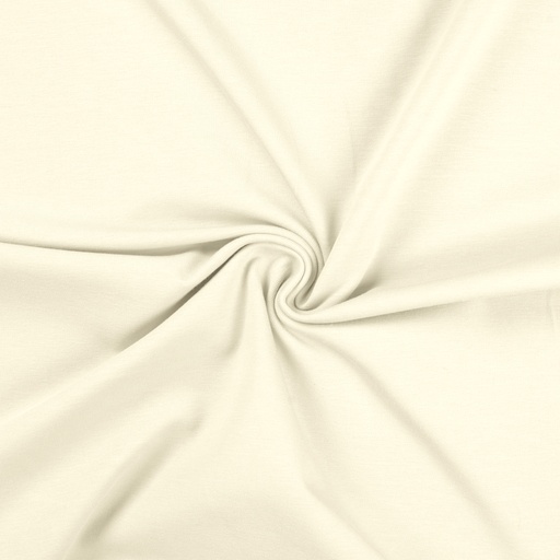[QT-RS0179-510] Jersey Katoen Uni Ecru
