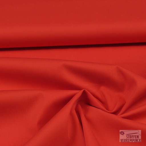 [QT-MR1102-150] Stretch Popeline Katoen/Nylon Rood