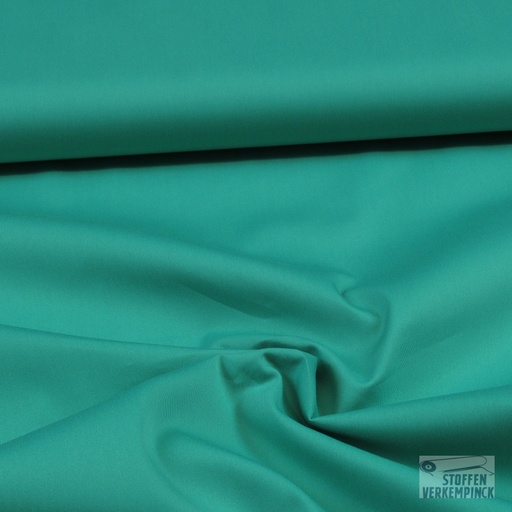 [QT-MR1102-260] Stretch Popeline Katoen/Nylon Emerald