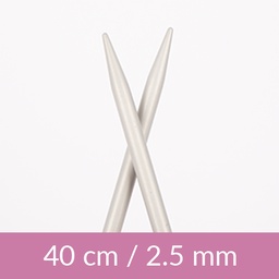 [206-40251] Aluminium circular needle 40cm 2.50mm 