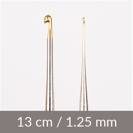 [206-1251] Steel crochet hook 13cm 1.25mm 