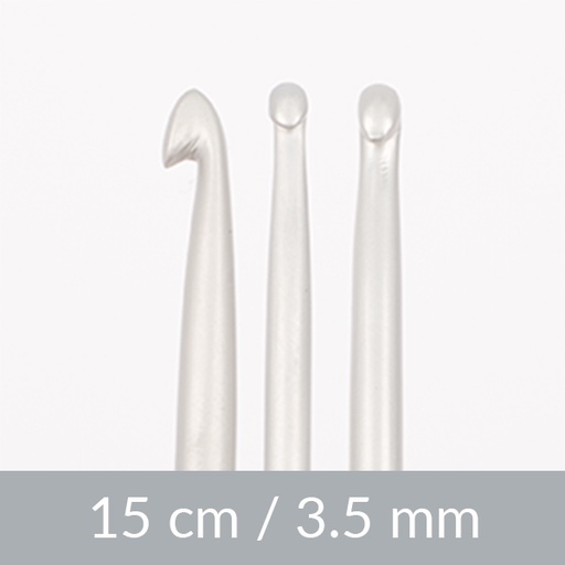 [206-351] Aluminium crochet hook 15cm 3.50mm 