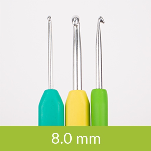 [206-80] Circus Aluminium crochet hook 13cm 8.00mm 