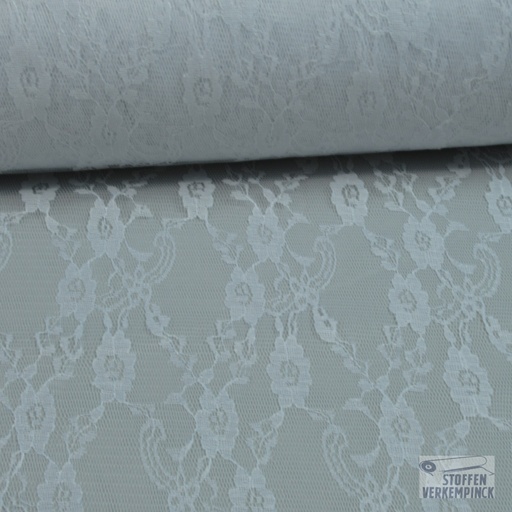 [KI-0690-001] Budgetkant Flowery Lace Wit