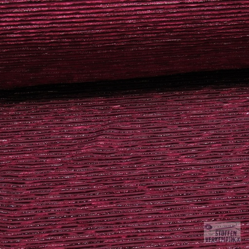 [KI-17445-400] Velvet Smal Streepje Wine/Lurex