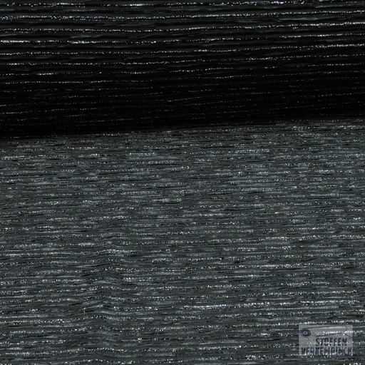 [KI-17445-999] Velvet Smal Streepje Black/Silver