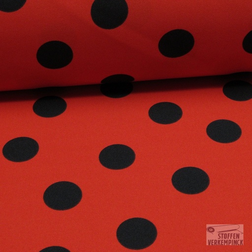 [NO-20808-015] Burlington Rood met zwarte bollen (2.7mm)