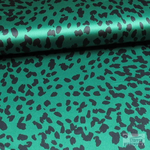 [HE-209449-0011] Satijn Animal Groen VERLAAGDE PRIJS