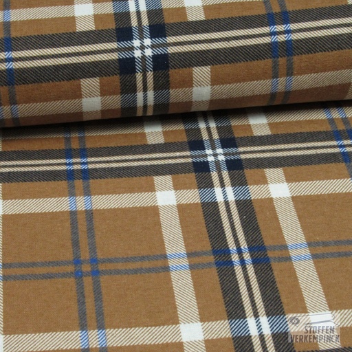 [VE-07345-007] Flanel Ruit Hazel/Navy