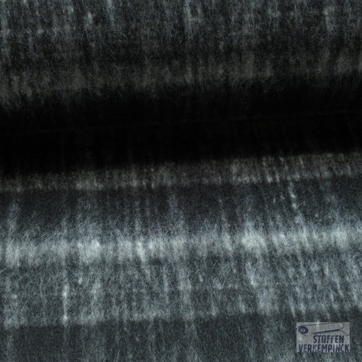 [NO-20239-069] Mantelstof Ruit Grijs/Zwart