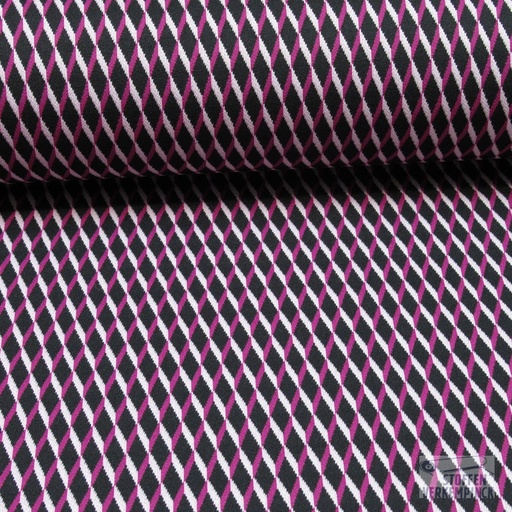 [NO-20028-017] Jersey Jacquard Wieber Fuchsia
