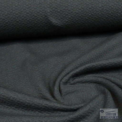 [POL-794205-999] Jersey Jacquard Katoen Zwart