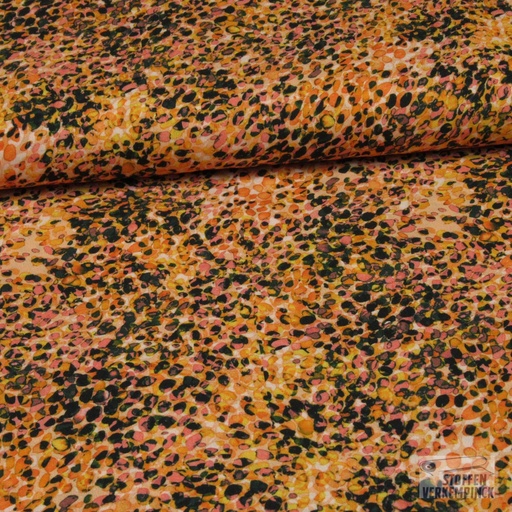 [POL-922785-21] Viscose Digital Dots Koraal
