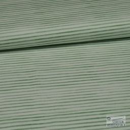 [KV-S1437R-187376] Poplin Digitaal Bedrukt Strepen en Vrienden Snoozy Fabrics (Design D)