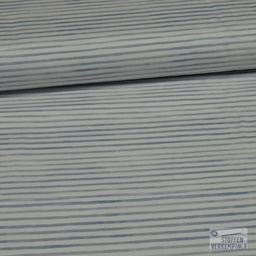 [KV-S1437R-187378] Poplin Digitaal Bedrukt Strepen en Vrienden Snoozy Fabrics (Design F)