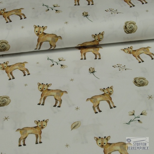 [KV-S1282R-186021] Poplin Digitaal Bedrukt Mix Senna Snoozy Fabrics (Diertjes)